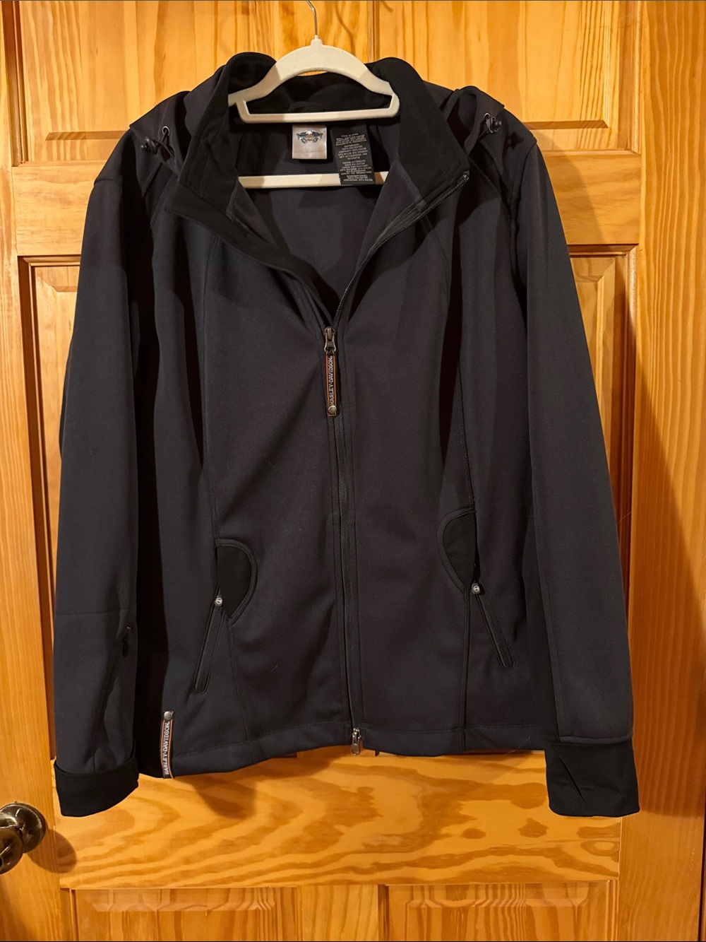 Harley-Davidson Black Softshell Hooded Jacket